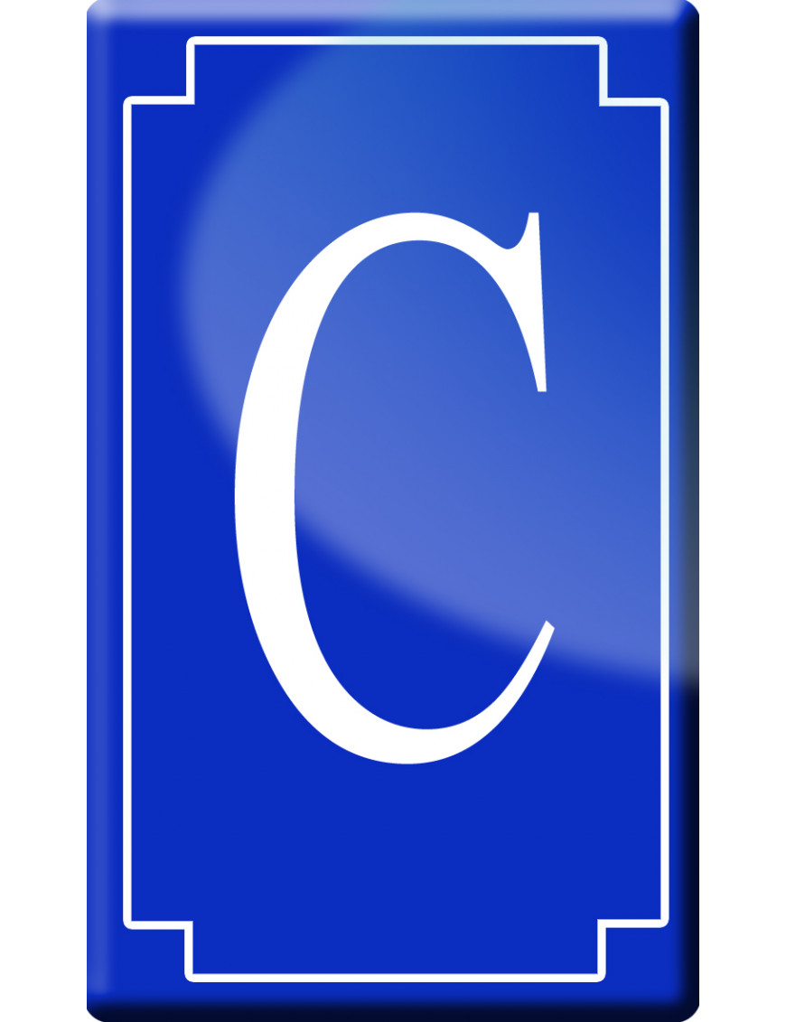 Complément numéro de rue C - classique 10x6cm - Sticker/autocollant Complément numéro de rue C - classique 10x6cm - Sticker/autocollant