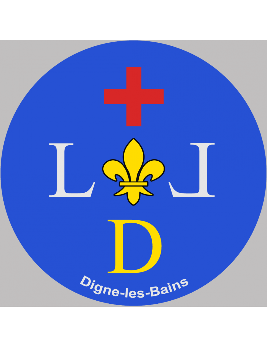 Digne-les-Bains (20cm) - Sticker/autocollant Digne-les-Bains (20cm) - Sticker/autocollant