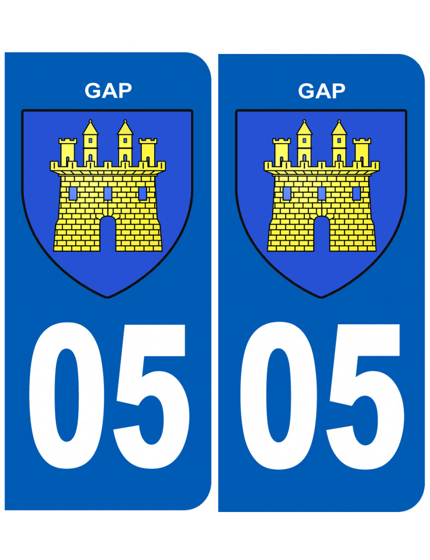 immatriculation Gap - Sticker/autocollant immatriculation Gap - Sticker/autocollant