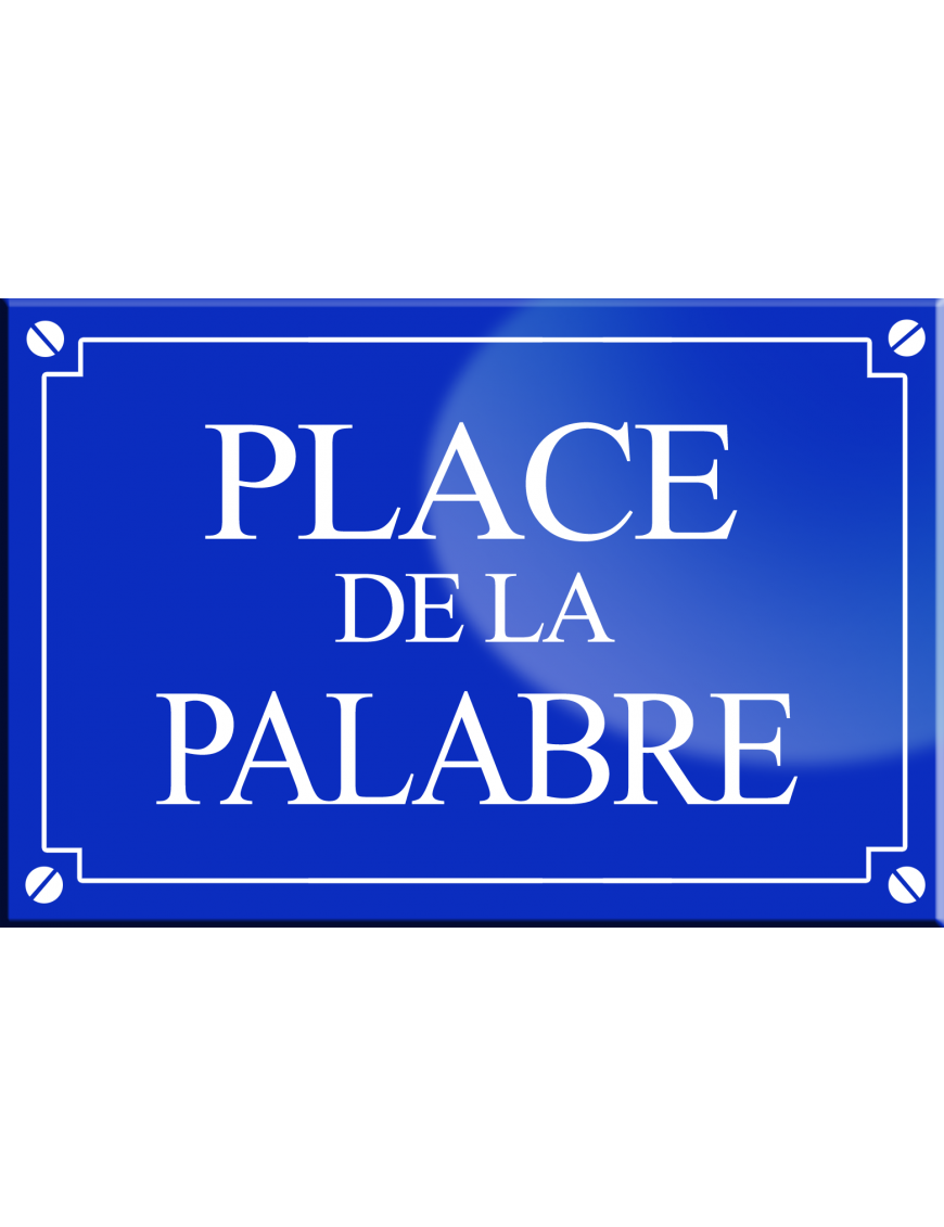 Place de la palabre - 20x13,2 cm - Sticker/autocollant Place de la palabre - 20x13,2 cm - Sticker/autocollant
