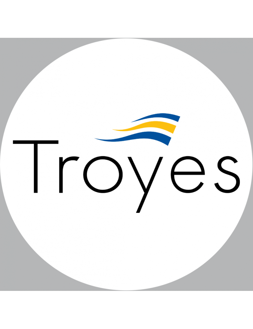 Troyes (20cm) - Sticker/autocollant Troyes (20cm) - Sticker/autocollant