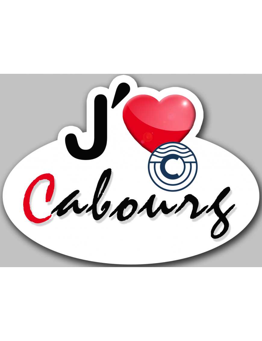 j'aime Cabourg (5x3.7cm) - Sticker/autocollant j'aime Cabourg (5x3.7cm) - Sticker/autocollant