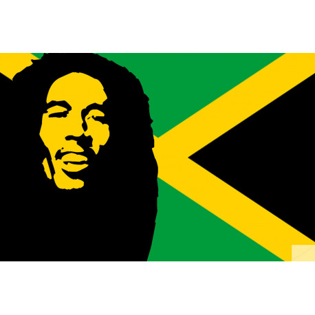 Bob Marley (5x3.3cm) - Sticker/autocollant) - Sticker/autocollant Bob Marley (5x3.3cm) - Sticker/autocollant) - Sticker/autocollant