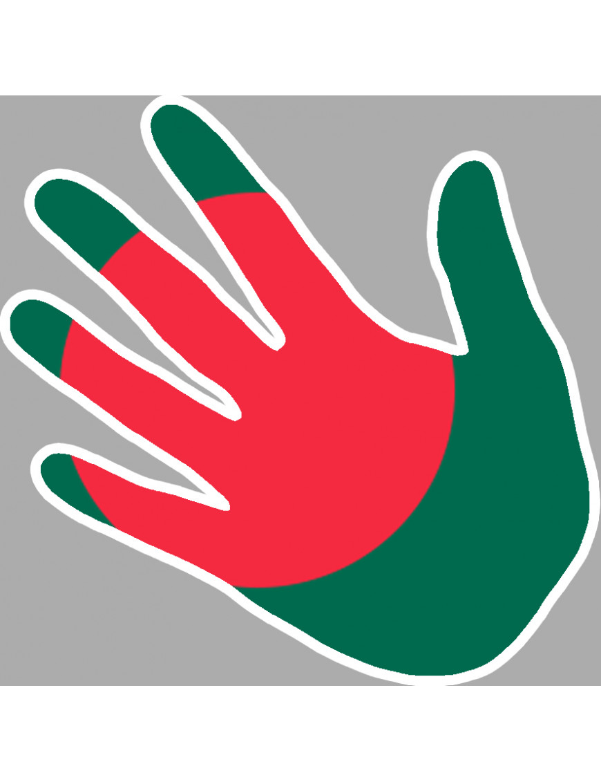 Bangladesh - 17x17cm - Sticker/autocollant Bangladesh - 17x17cm - Sticker/autocollant
