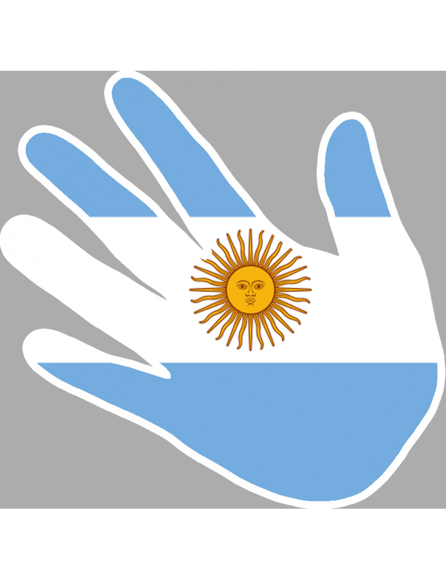 Argentine - 17x17cm - Sticker/autocollant Argentine - 17x17cm - Sticker/autocollant