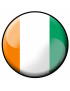 Ivoire rond - 5x5cm - Sticker/autocollant