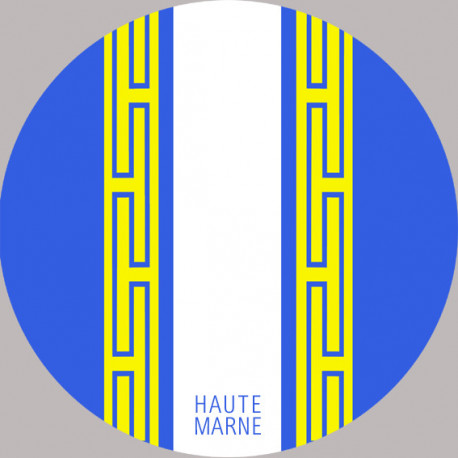blason de la Haute Marne - 5cm -Sticker/autocollant blason de la Haute Marne - 5cm -Sticker/autocollant