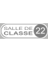 salle de classe 22 - 20x6.5cm - Sticker/autocollant