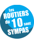 les routiers 10 de l'Aube sont sympas - 10cm - sticker/autocollant