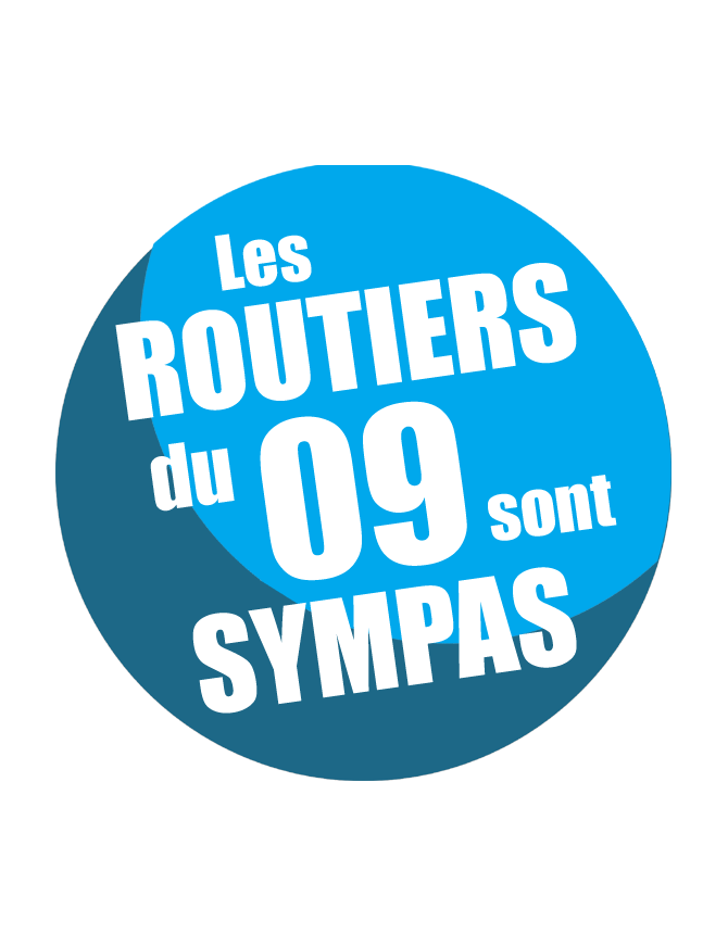 les routiers 09 de l'Ariège sont sympas - 15cm - sticker/autocollant
