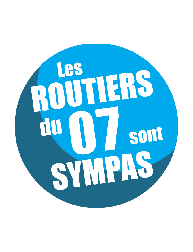 les routiers 07 de l'Ardèche sont sympas - 15cm - Sticker/autocollant