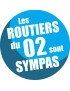 les routiers 02 de l'Aisne - 15cm - Sticker/autocollant