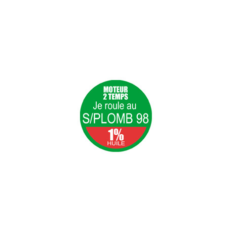 SANS PLOMB 98 mélange 1 pourcent - 10cm - Sticker/autocollant SANS PLOMB 98 mélange 1 pourcent - 10cm - Sticker/autocollant