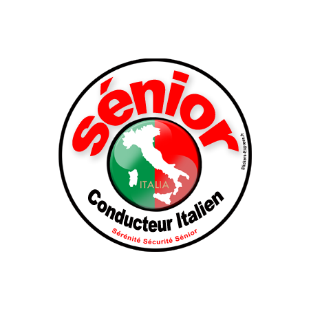 conducteur Sénior Italie - 10cm - Sticker/autocollant