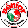 conducteur Sénior Italie - 10cm - Sticker/autocollant