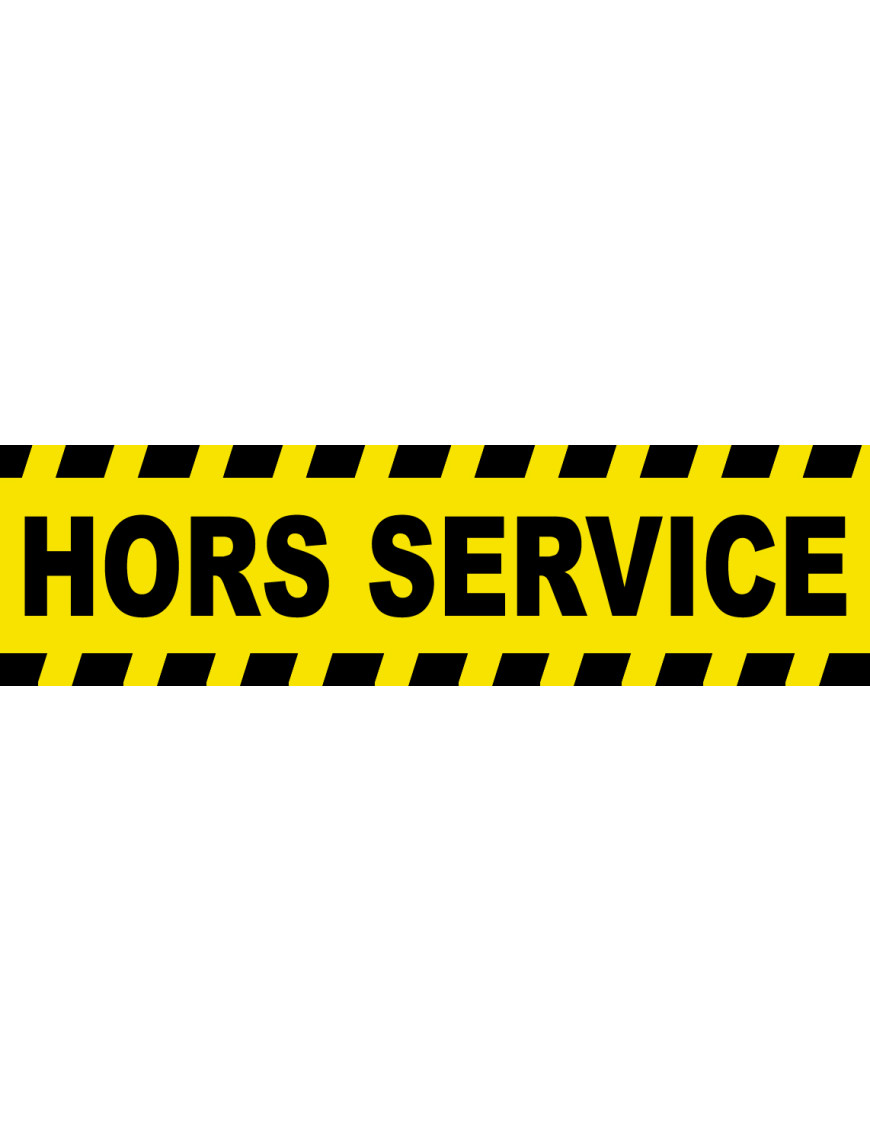 Hors service - 10x2.7cm - Sticker/autocollant Hors service - 10x2.7cm - Sticker/autocollant