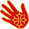 Main Occitane - 5x5cm - Sticker/autocollant