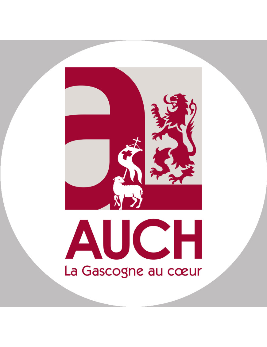Auch (20x20cm) - Sticker/autocollant Auch (20x20cm) - Sticker/autocollant
