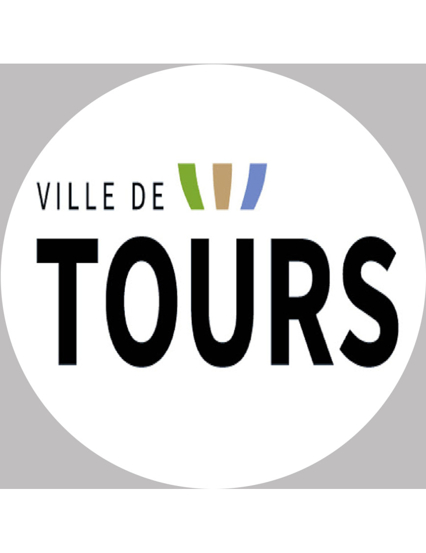 Tours (15x15cm) - Sticker/autocollant Tours (15x15cm) - Sticker/autocollant