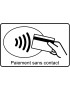 Paiement sans contact carte - 10x6cm - Sticker/autocollant