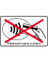 Pas de paiement sans contact carte - 10x6cm - Sticker/autocollant