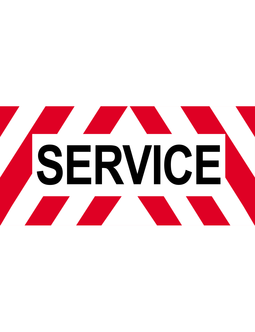 SERVICE - 30x14cm - Sticker/autocollant SERVICE - 30x14cm - Sticker/autocollant
