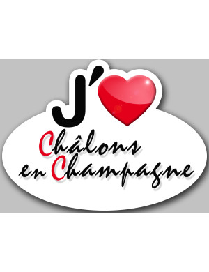 Châlons-en-Champagne (5x3.7cm) - Sticker/autocollant