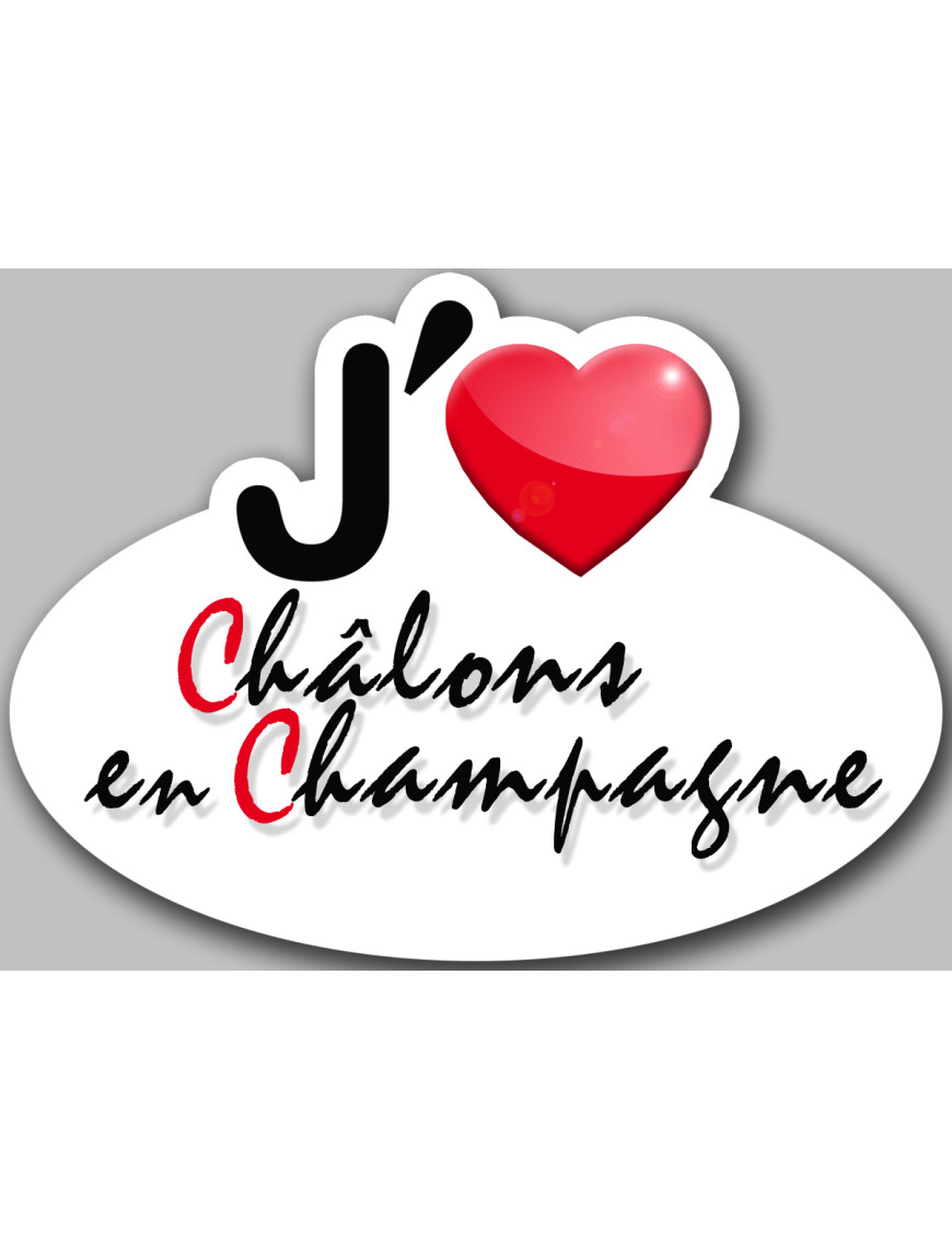 Châlons-en-Champagne (5x3.7cm) - Sticker/autocollant Châlons-en-Champagne (5x3.7cm) - Sticker/autocollant