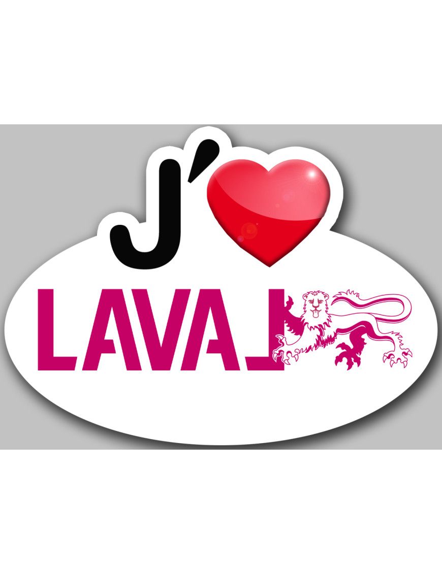 Laval (15x11cm) - Sticker/autocollant Laval (15x11cm) - Sticker/autocollant