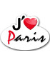j'aime Paris - 15x11cm - Sticker/autocollant