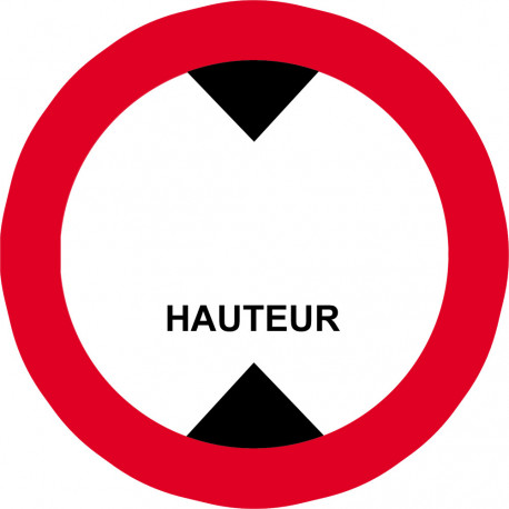 hauteur de passage à noter - 20cm - Sticker/autocollant hauteur de passage à noter - 20cm - Sticker/autocollant