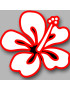 Repère fleur 6 (10x10cm) - Sticker/autocollant