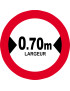 Largeur de passage 0.70m - 5cm - Sticker/autocollant Largeur de passage 0.70m - 5cm - Sticker/autocollant
