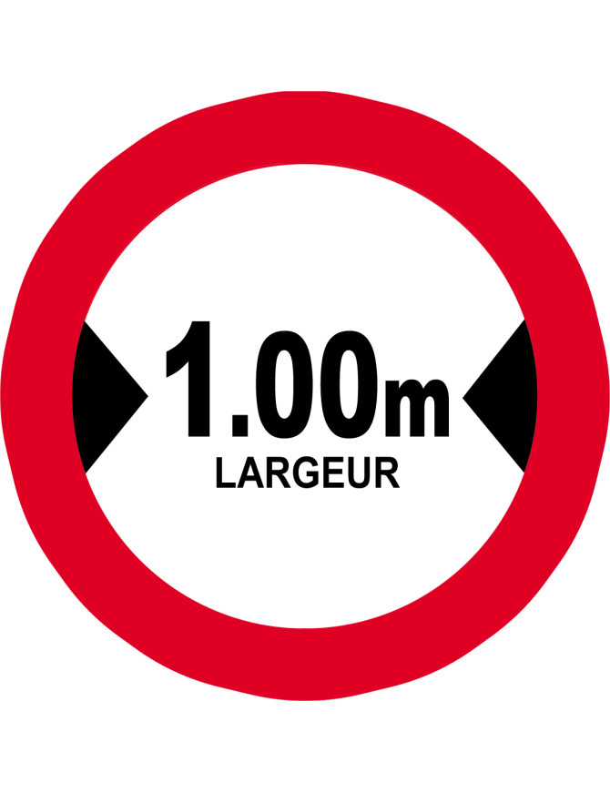 Largeur de passage 1.00m - 5cm - Sticker/autocollant