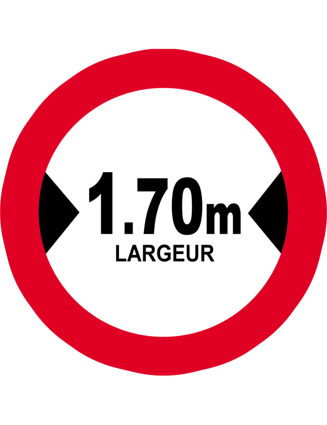 Largeur de passage 1.70m - 15cm - Sticker/autocollant