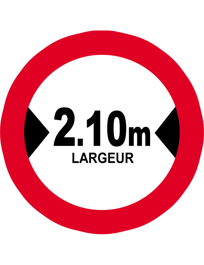 Largeur de passage 2.10m - 5cm - Sticker/autocollant