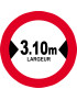 Largeur de passage 3.10m - 10cm - Sticker/autocollant