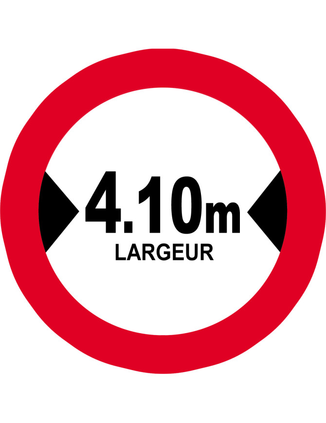 Largeur de passage 4.10m - 10cm - Sticker/autocollant