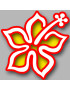 Repère fleur 11 (10x10cm) - Sticker/autocollant