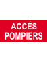Accès pompiers - 30x14 cm - Sticker/autocollant Accès pompiers - 30x14 cm - Sticker/autocollant