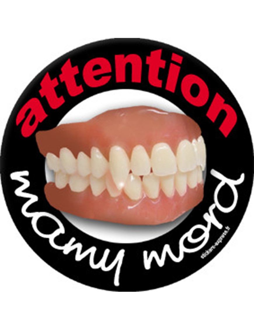 Mamy mord (20x20cm) - Sticker/autocollant Mamy mord (20x20cm) - Sticker/autocollant