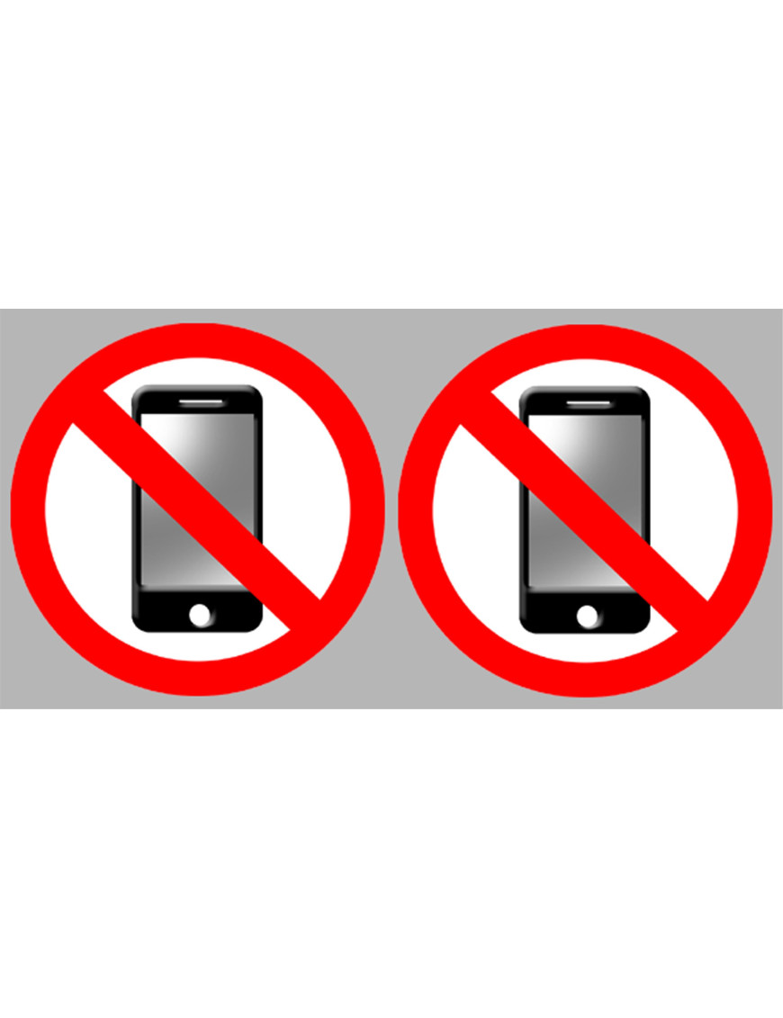 éteindre son smartphone (2stickers de10cm) - Sticker/autocollant éteindre son smartphone (2stickers de10cm) - Sticker/autocollant