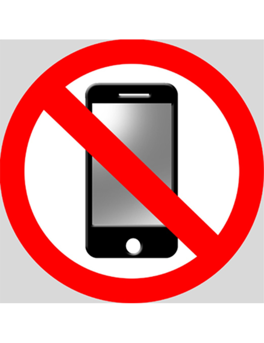 Éteindre son téléphone mobile (20x20cm) - Sticker/autocollant Éteindre son téléphone mobile (20x20cm) - Sticker/autocollant