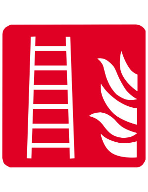 échelle d'incendie (20cm) - Sticker/autocollant