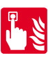 Point d'alarme incendie (15cm) - Sticker/autocollant Point d'alarme incendie (15cm) - Sticker/autocollant