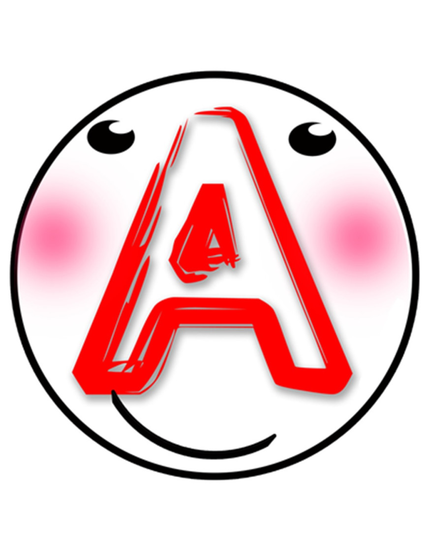A t8 - 15cm - Sticker/autocollant A t8 - 15cm - Sticker/autocollant