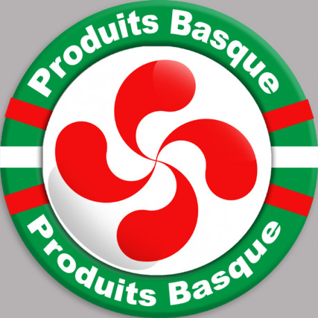 Produits Basque - 20cm - Sticker/autocollant
