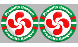 Produits Basque - 12fois 10cm - Sticker/autocollant