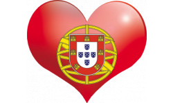 Autocollants : Autocollant coeur Portugais
