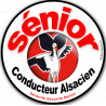 Conducteur Sénior Alsacien (15x15cm) - Sticker/autocollant